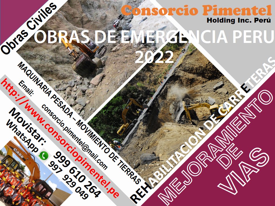 Descolmatación de Ríos Defensas Ribereñas Enrocado PERU 2022 – Obras de Emergencia